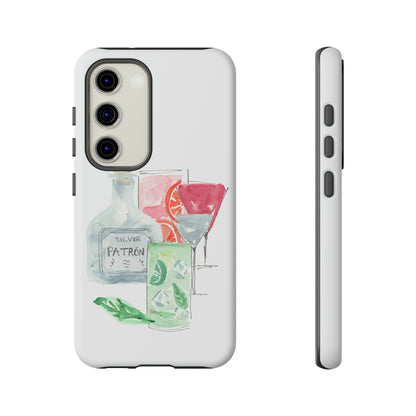 Watercolor Cocktail Time Phone Case: Tough Case