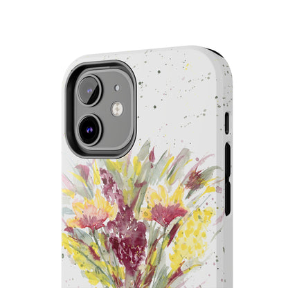 Watercolor Wildflowers Phone Case: Tough Case