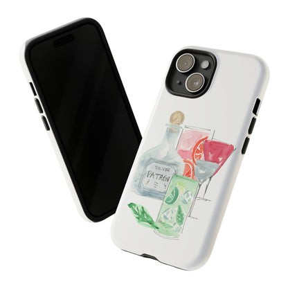 Watercolor Cocktail Time Phone Case: Tough Case