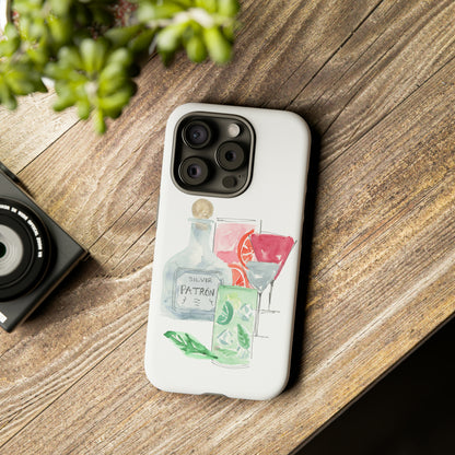 Watercolor Cocktail Time Phone Case: Tough Case