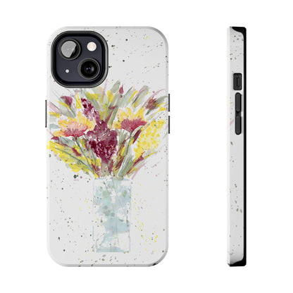 Watercolor Wildflowers Phone Case: Tough Case