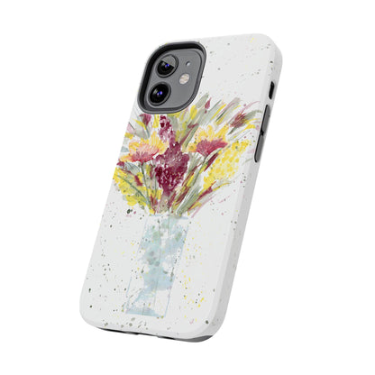 Watercolor Wildflowers Phone Case: Tough Case