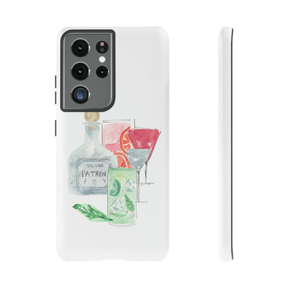 Watercolor Cocktail Time Phone Case: Tough Case