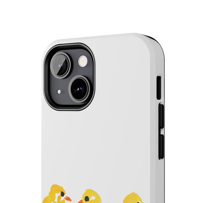 Watercolor 3 Yellow Baby Chicks Phone Case: Tough Case