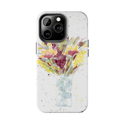 Watercolor Wildflowers Phone Case: Tough Case