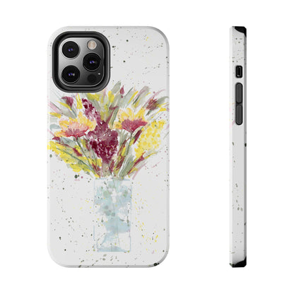 Watercolor Wildflowers Phone Case: Tough Case