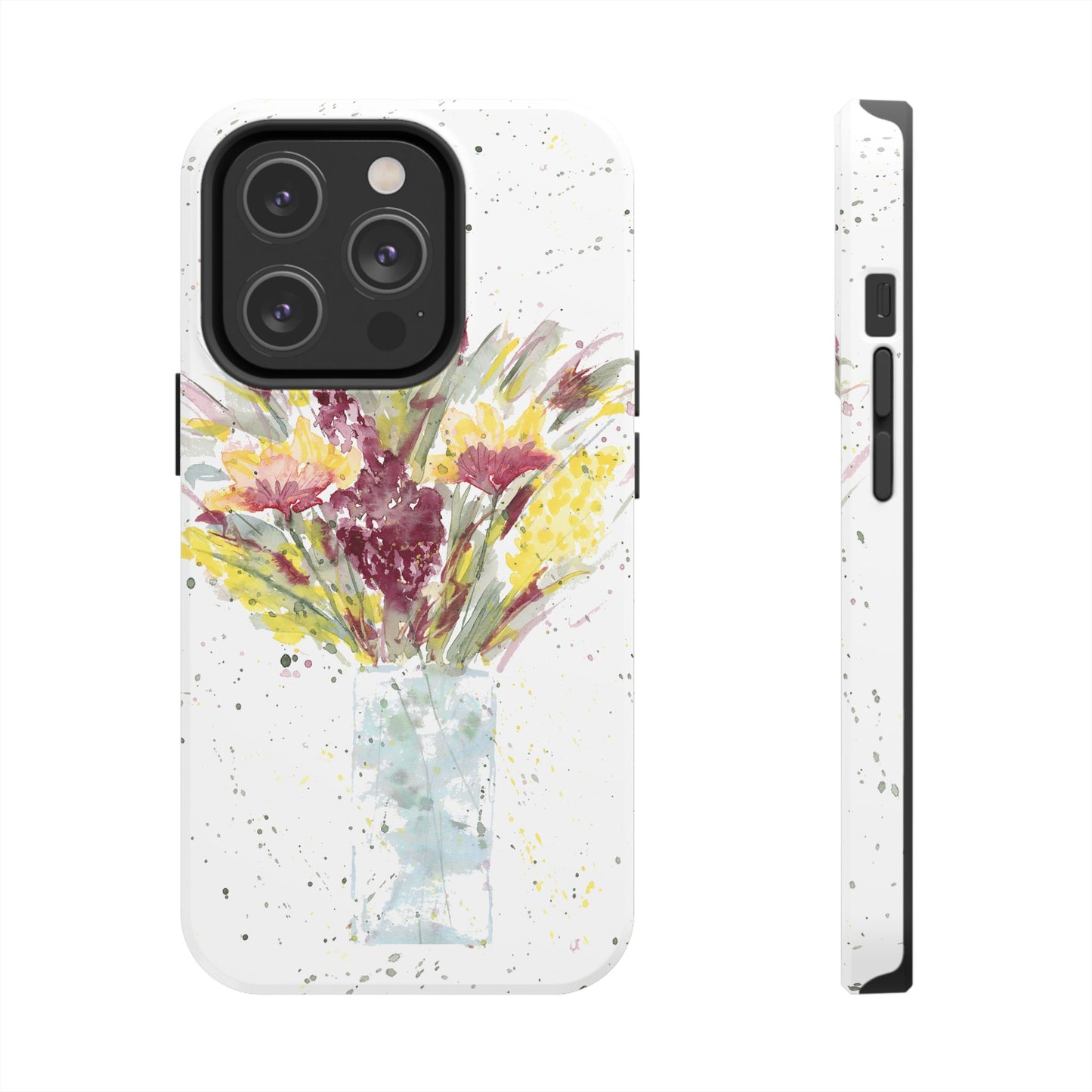 Watercolor Wildflowers Phone Case: Tough Case