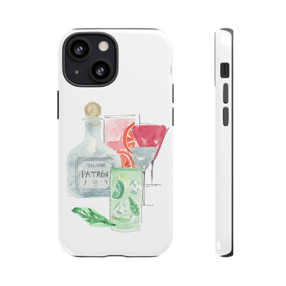 Watercolor Cocktail Time Phone Case: Tough Case