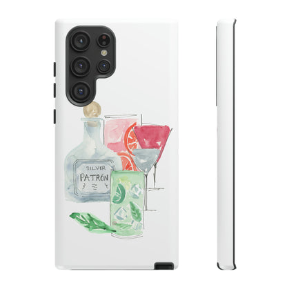 Watercolor Cocktail Time Phone Case: Tough Case