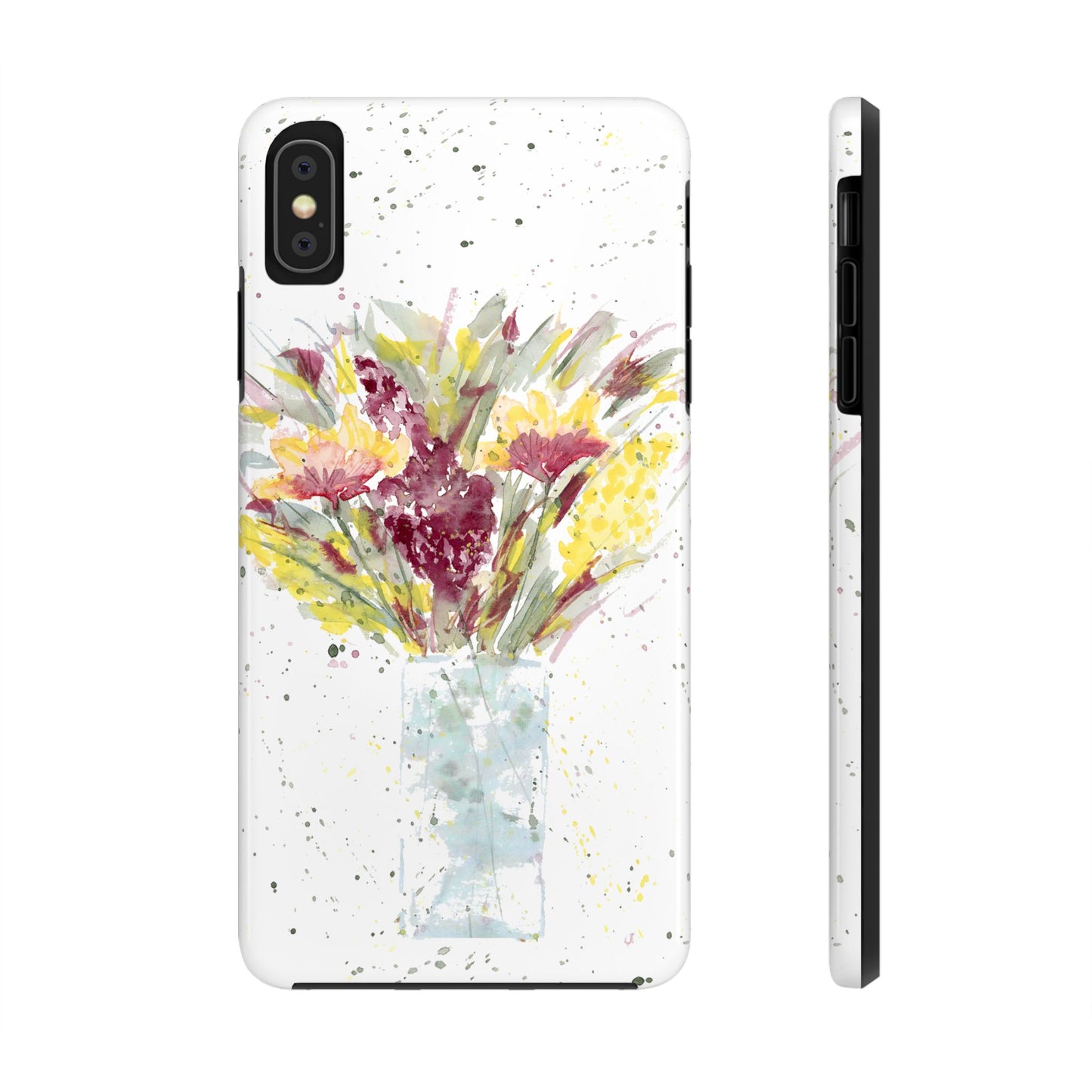 Watercolor Wildflowers Phone Case: Tough Case