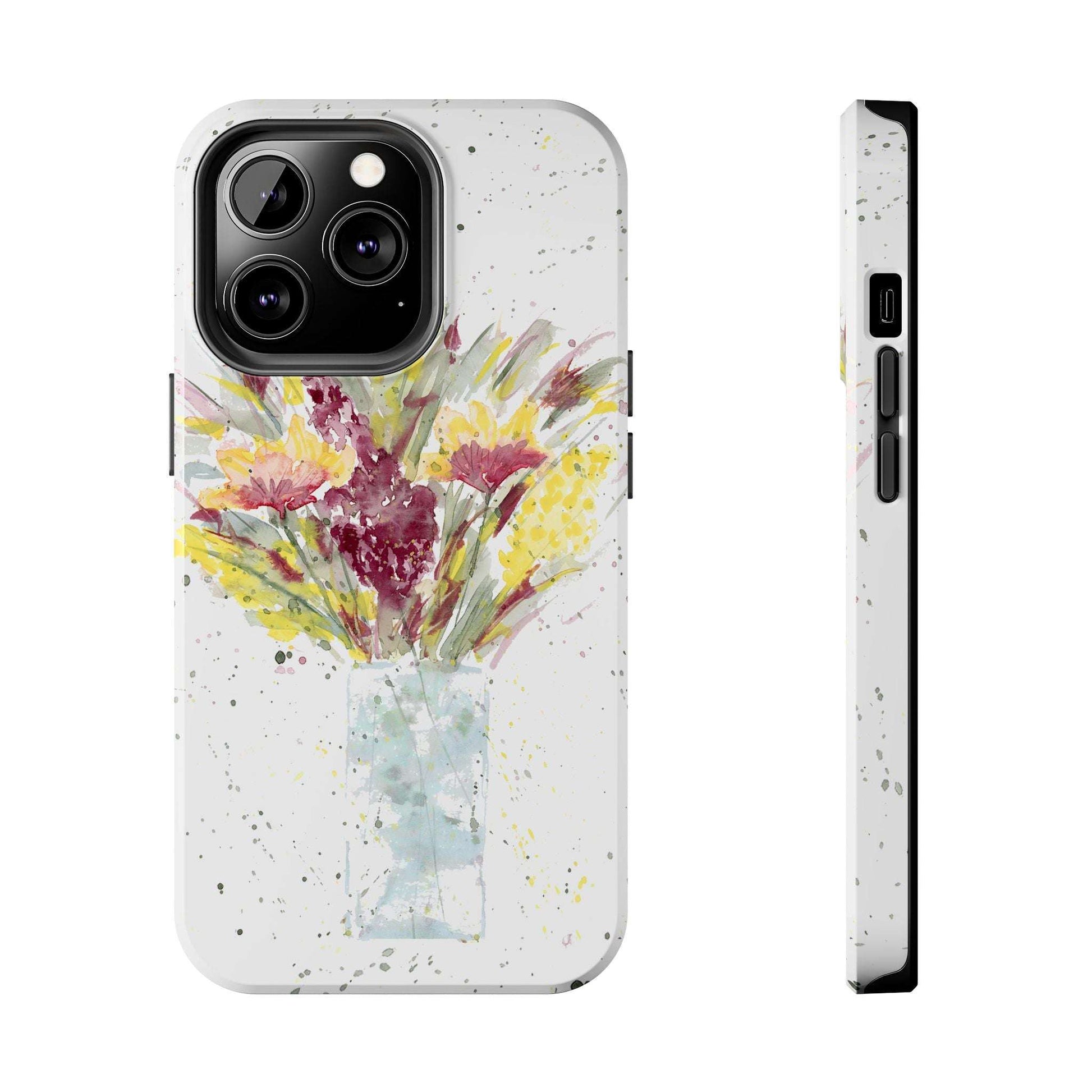 Watercolor Wildflowers Phone Case: Tough Case