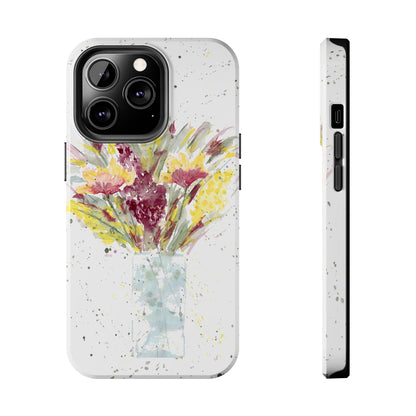 Watercolor Wildflowers Phone Case: Tough Case