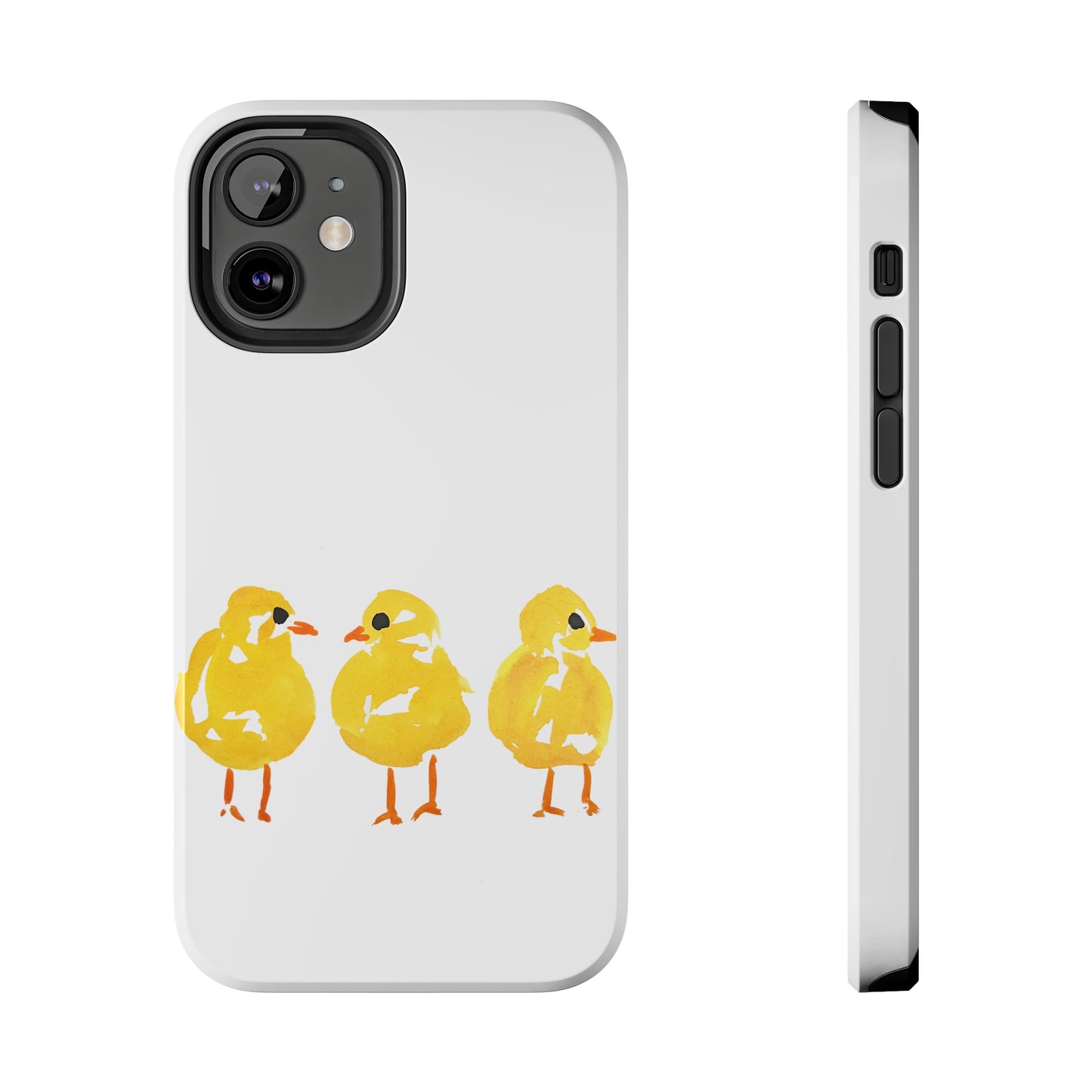 Watercolor 3 Yellow Baby Chicks Phone Case: Tough Case