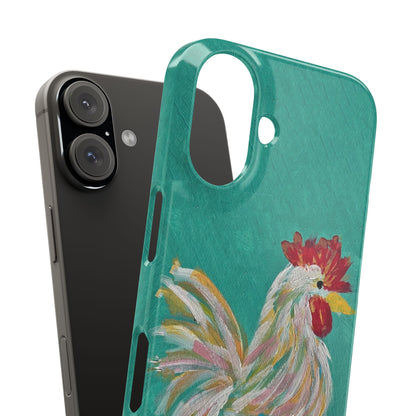 Phone Case hand painted chicken rooster digitized