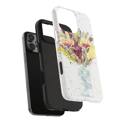 Watercolor Wildflowers Phone Case: Tough Case