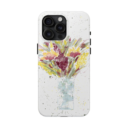 Watercolor Wildflowers Phone Case: Tough Case