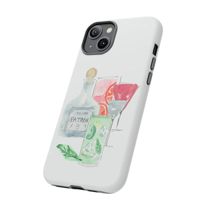 Watercolor Cocktail Time Phone Case: Tough Case