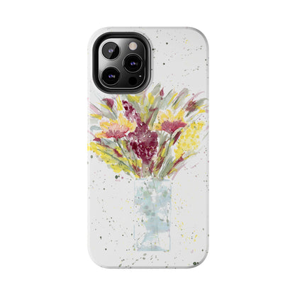 Watercolor Wildflowers Phone Case: Tough Case