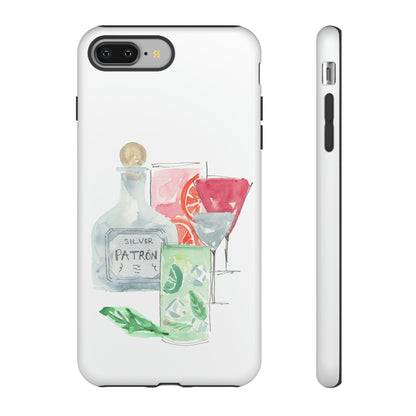 Watercolor Cocktail Time Phone Case: Tough Case