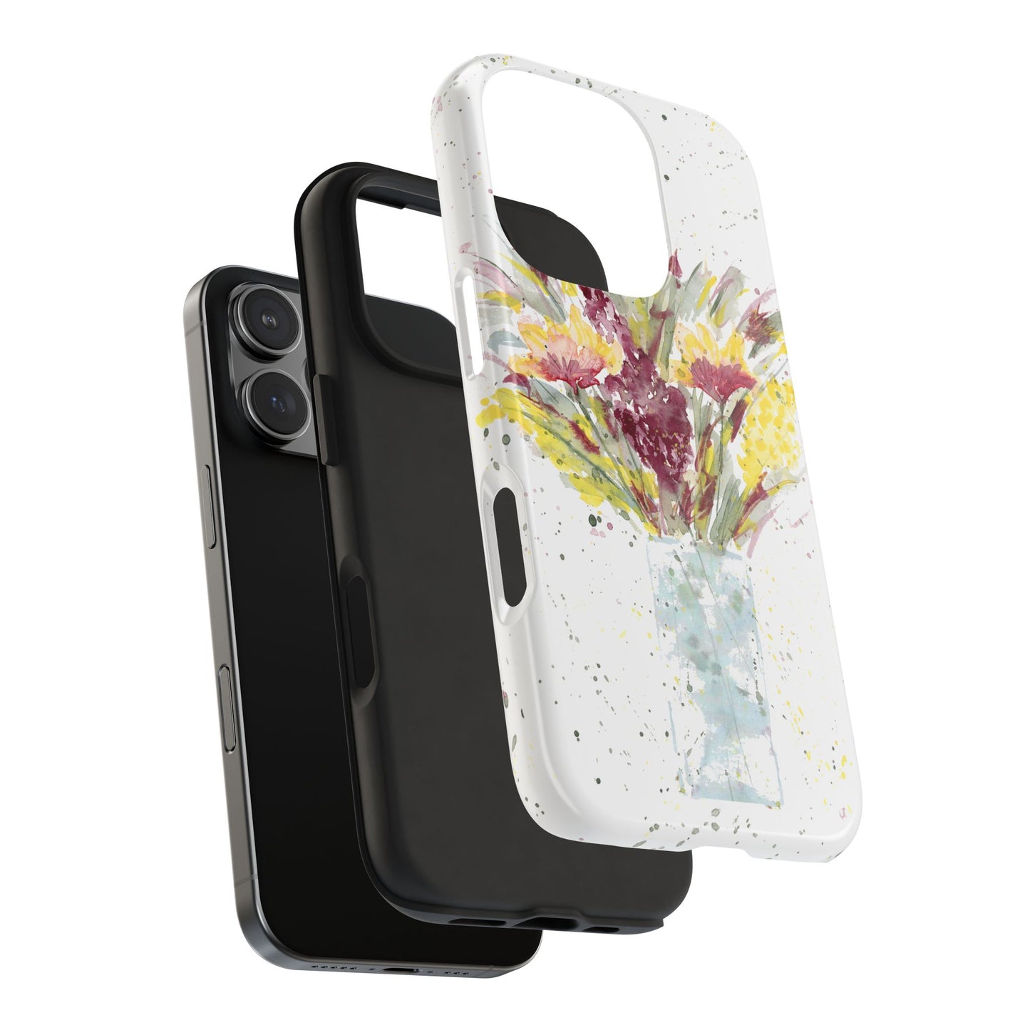 Watercolor Wildflowers Phone Case: Tough Case