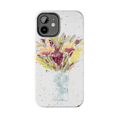 Watercolor Wildflowers Phone Case: Tough Case