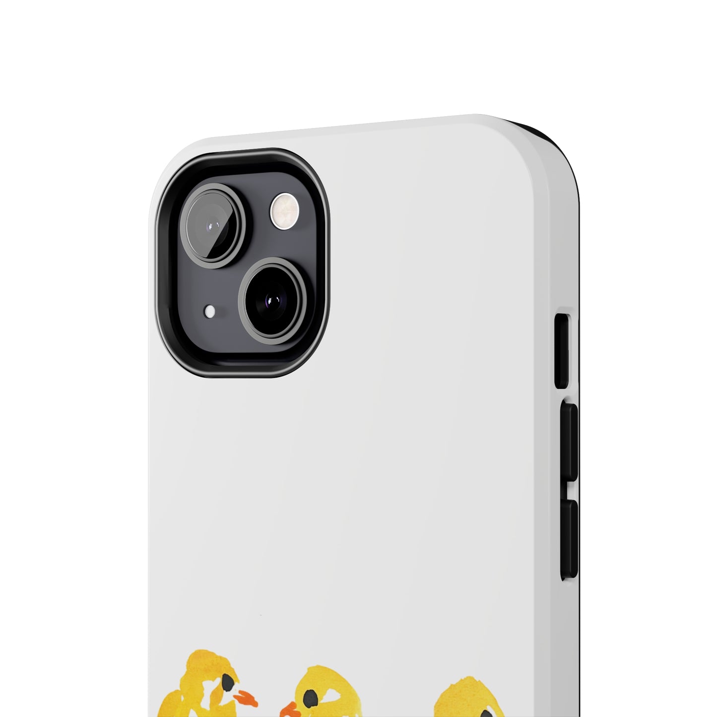 Watercolor 3 Yellow Baby Chicks Phone Case: Tough Case