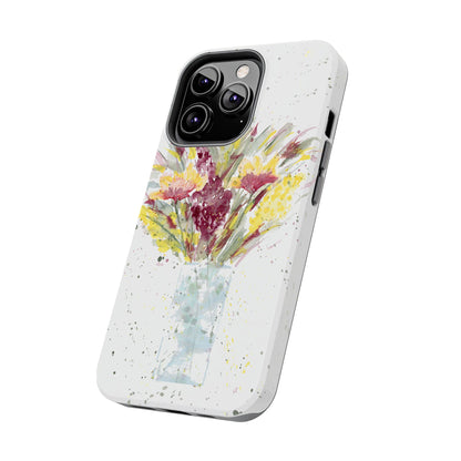 Watercolor Wildflowers Phone Case: Tough Case