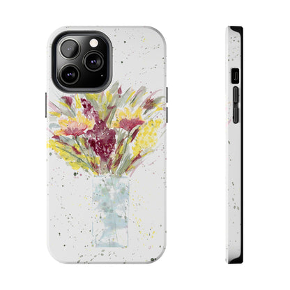 Watercolor Wildflowers Phone Case: Tough Case