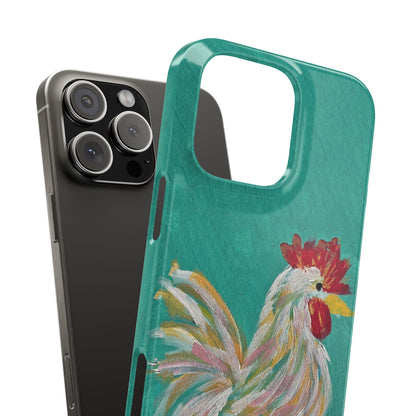 Phone Case hand painted chicken rooster digitized