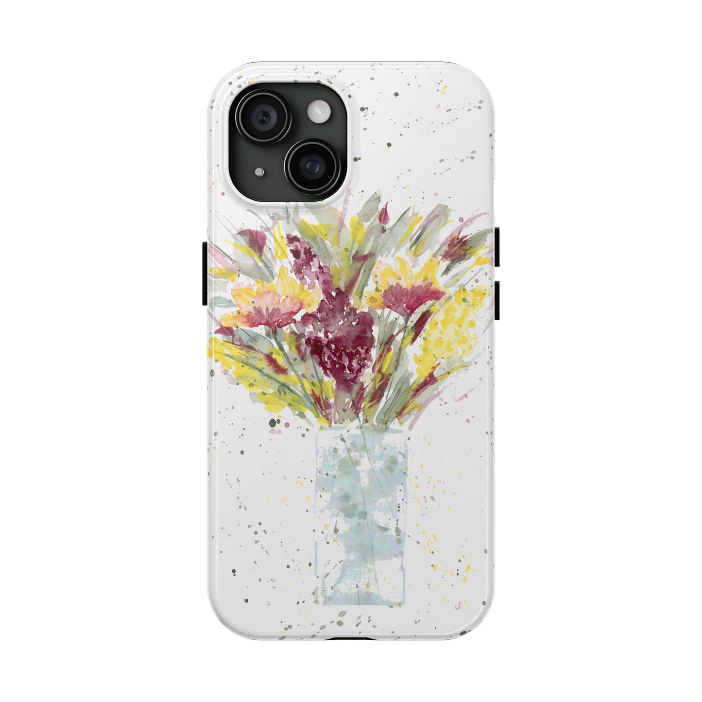 Watercolor Wildflowers Phone Case: Tough Case