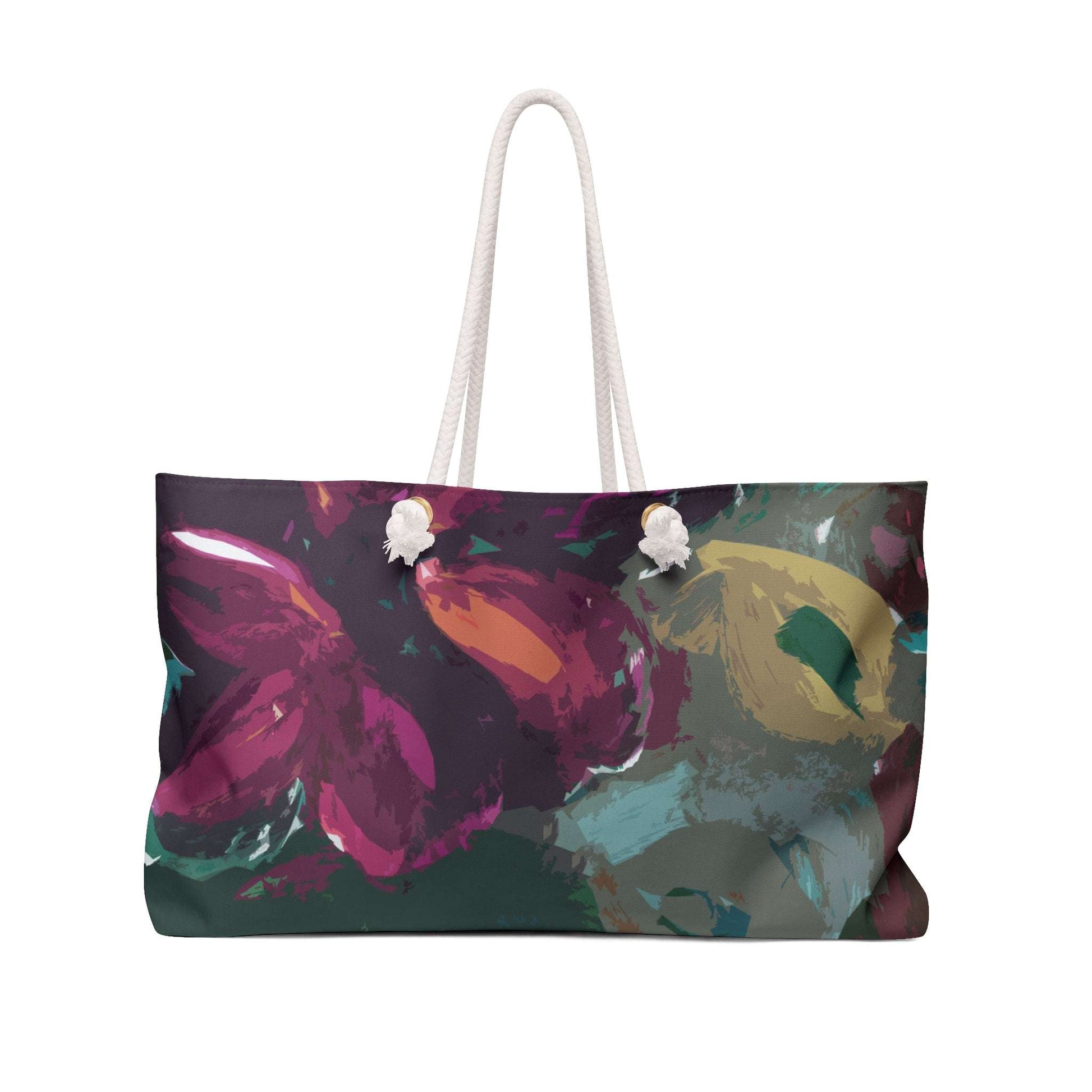 Beautiful Abstract Wine, Teal, Green Weekender Bag