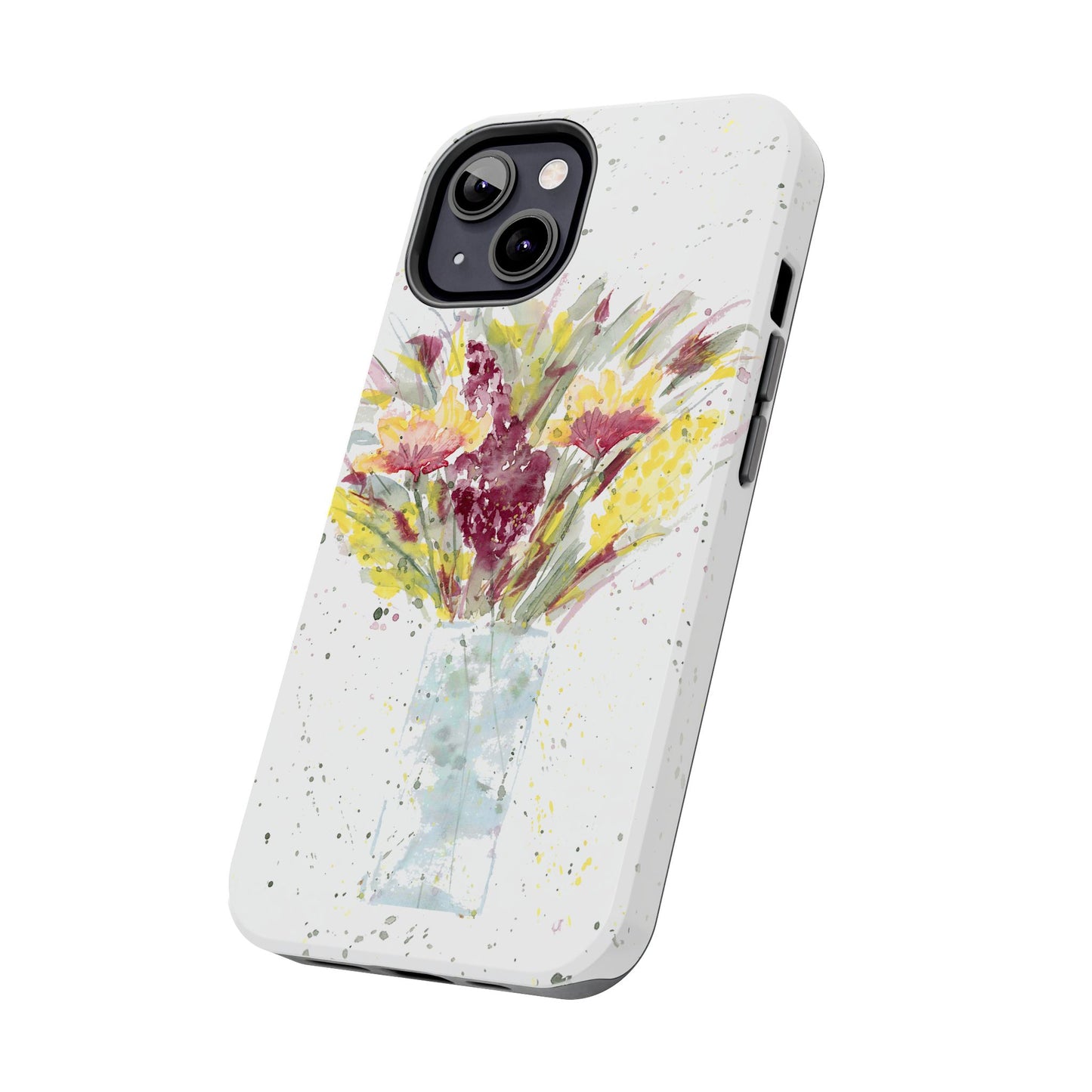 Watercolor Wildflowers Phone Case: Tough Case