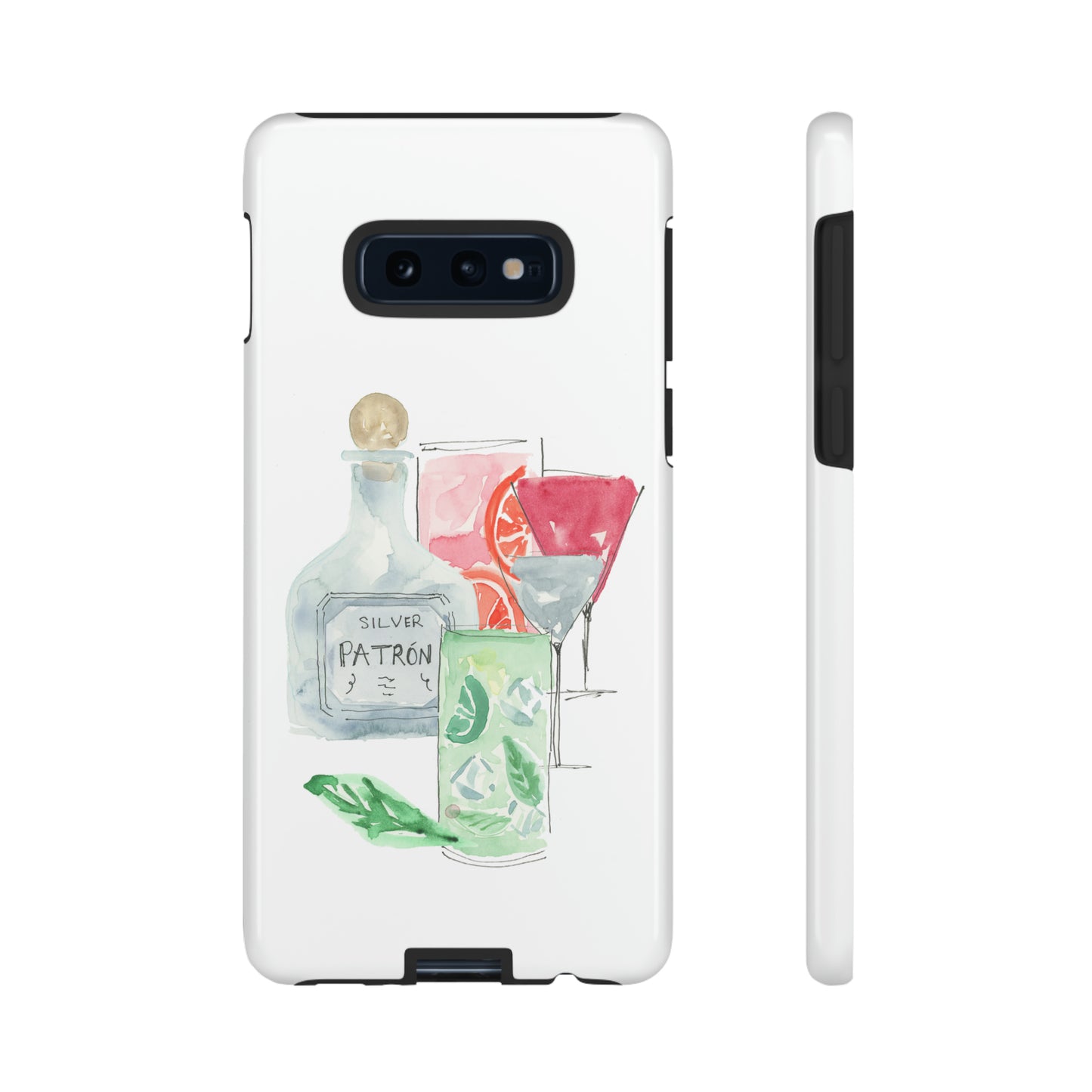 Watercolor Cocktail Time Phone Case: Tough Case