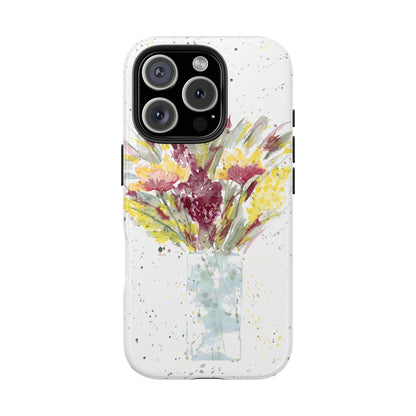 Watercolor Wildflowers Phone Case: Tough Case