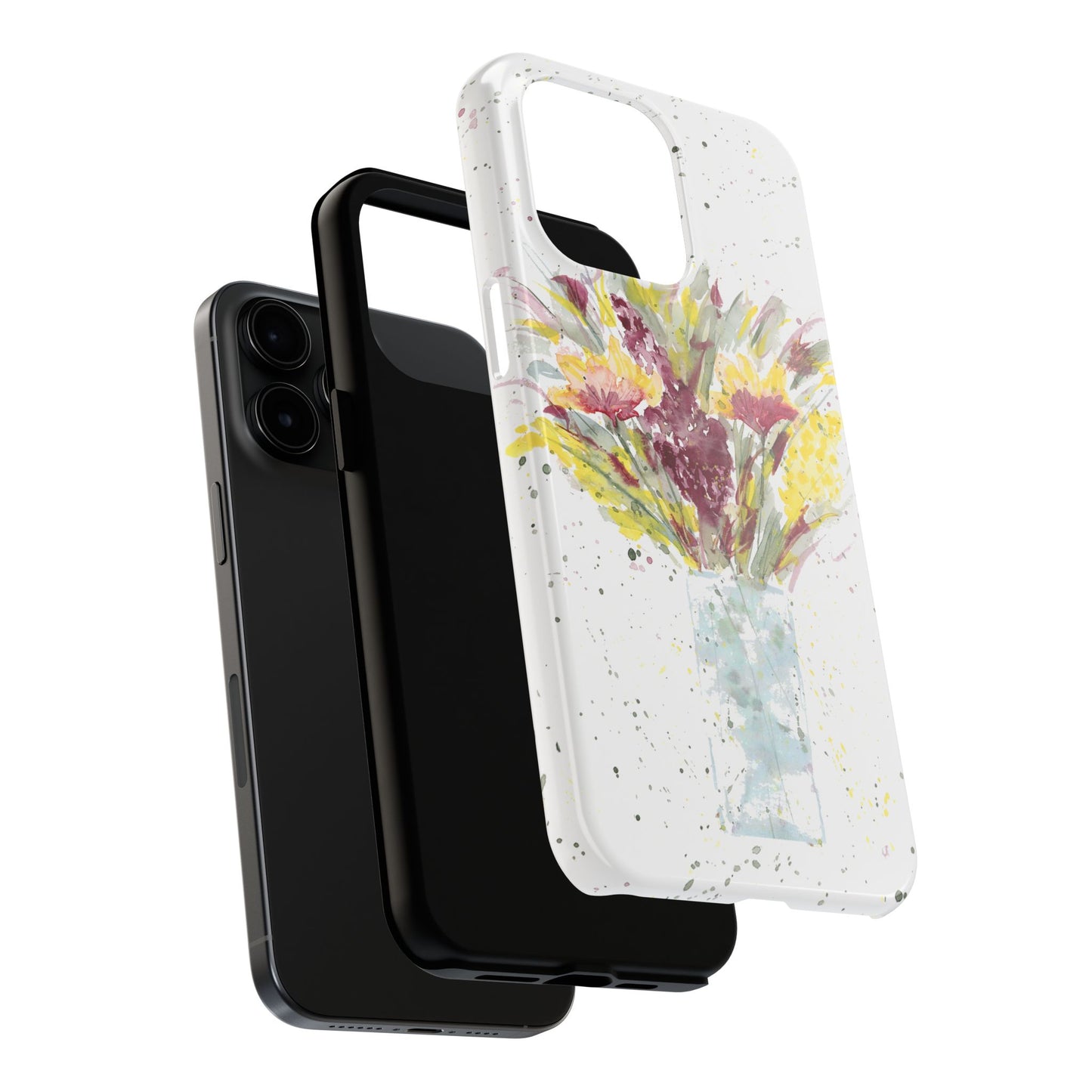 Watercolor Wildflowers Phone Case: Tough Case