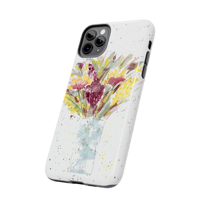 Watercolor Wildflowers Phone Case: Tough Case