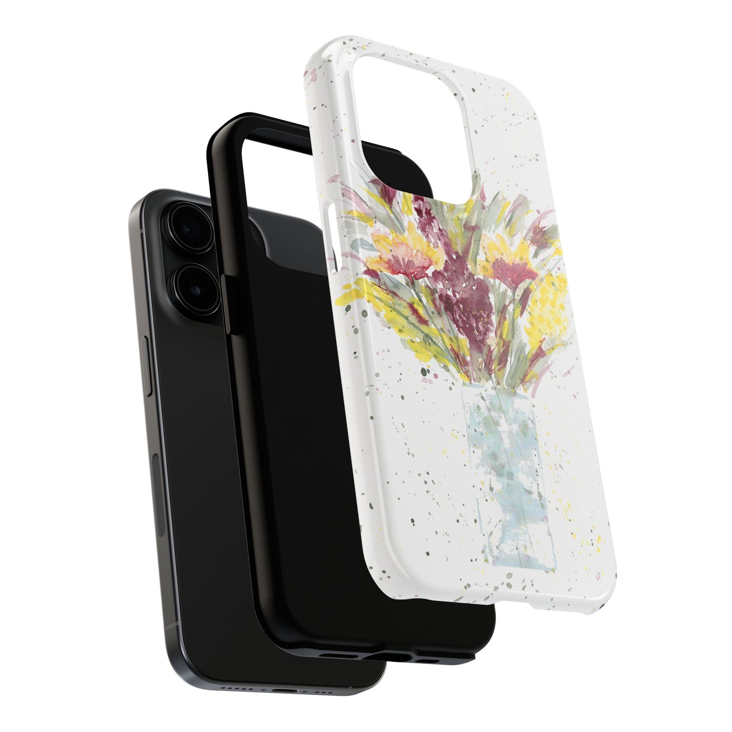 Watercolor Wildflowers Phone Case: Tough Case