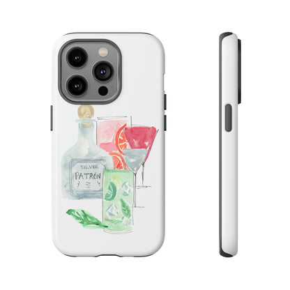 Watercolor Cocktail Time Phone Case: Tough Case