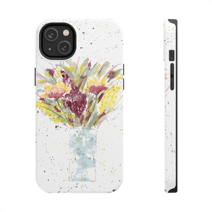 Watercolor Wildflowers Phone Case: Tough Case