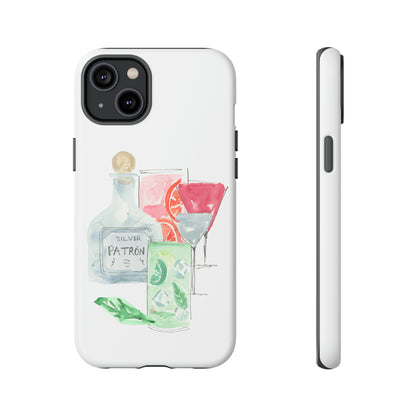 Watercolor Cocktail Time Phone Case: Tough Case