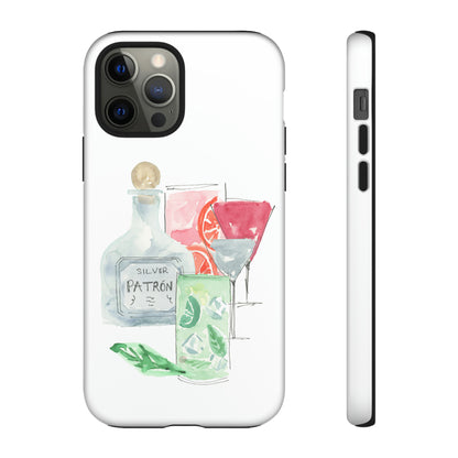 Watercolor Cocktail Time Phone Case: Tough Case