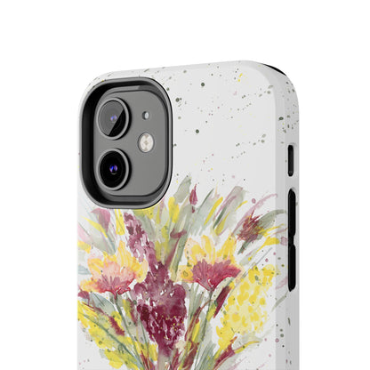 Watercolor Wildflowers Phone Case: Tough Case