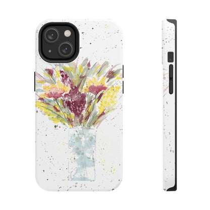 Watercolor Wildflowers Phone Case: Tough Case