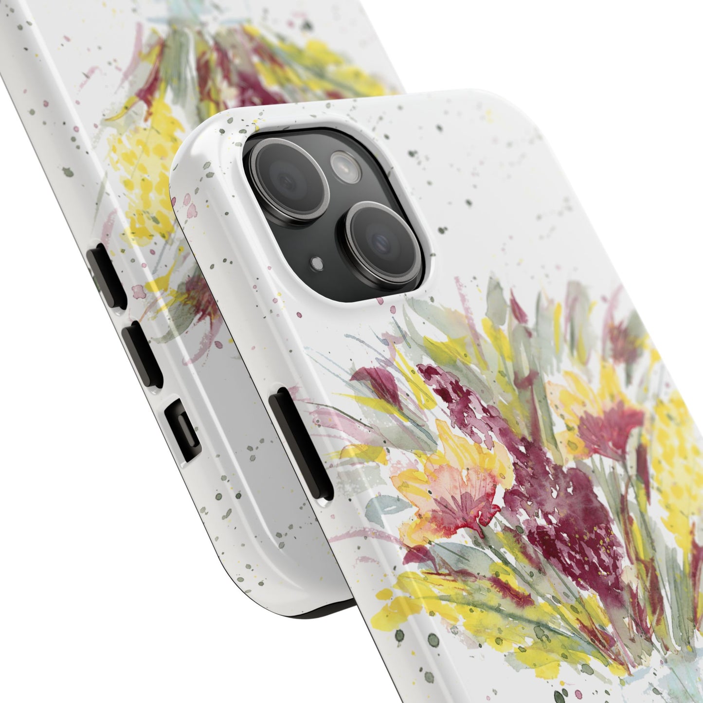 Watercolor Wildflowers Phone Case: Tough Case