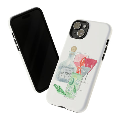 Watercolor Cocktail Time Phone Case: Tough Case