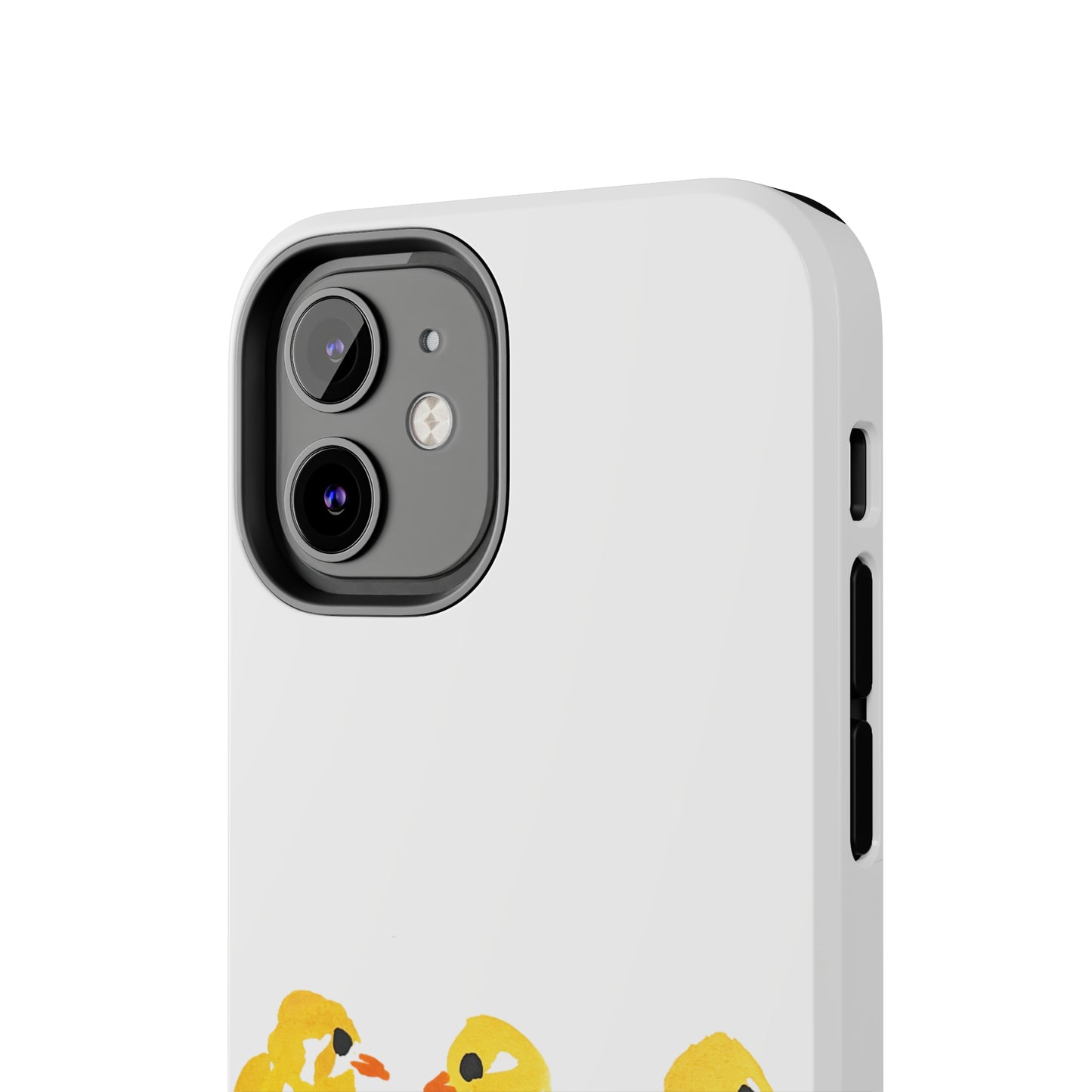 Watercolor 3 Yellow Baby Chicks Phone Case: Tough Case