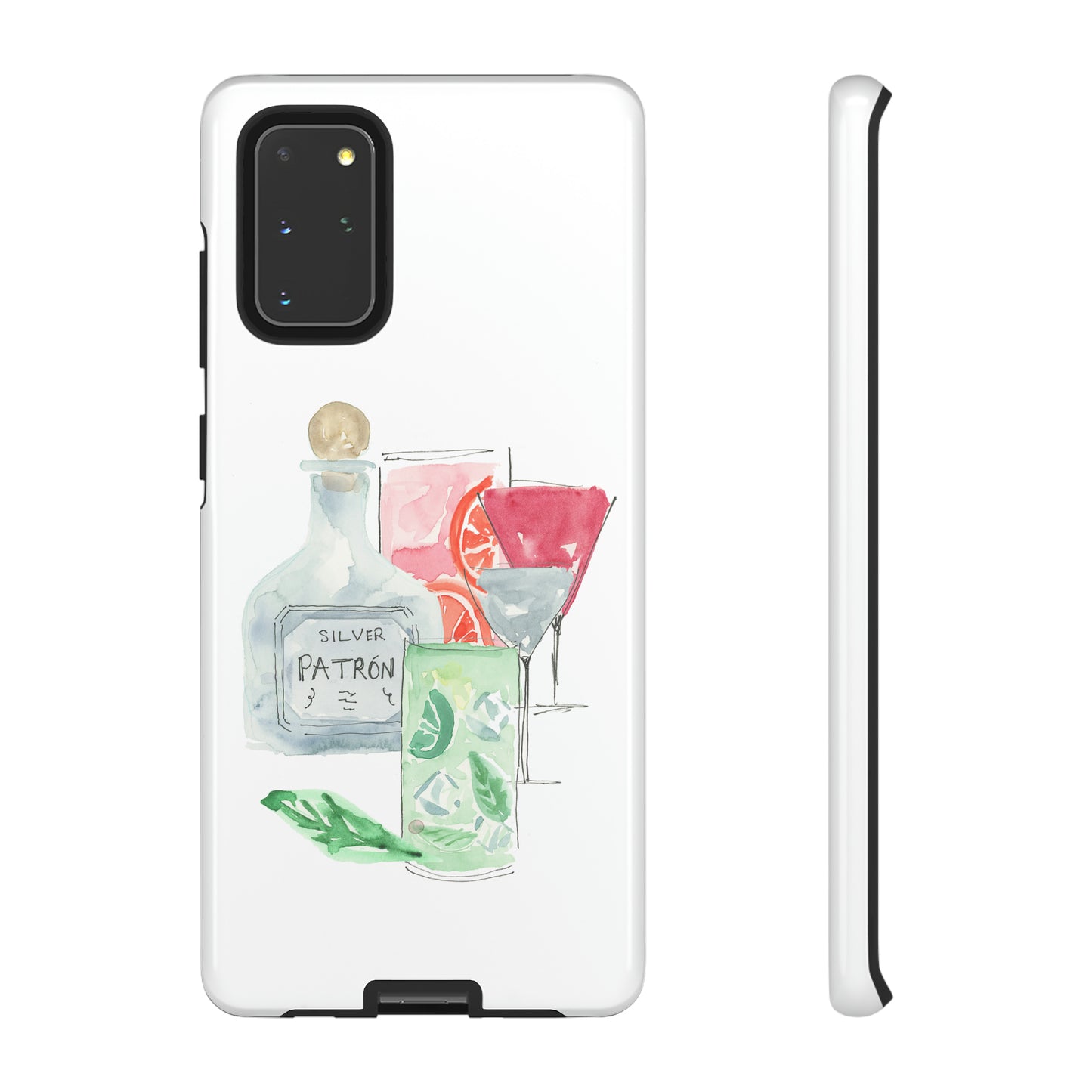 Watercolor Cocktail Time Phone Case: Tough Case