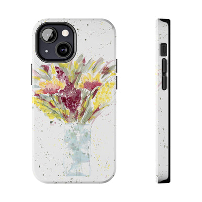 Watercolor Wildflowers Phone Case: Tough Case