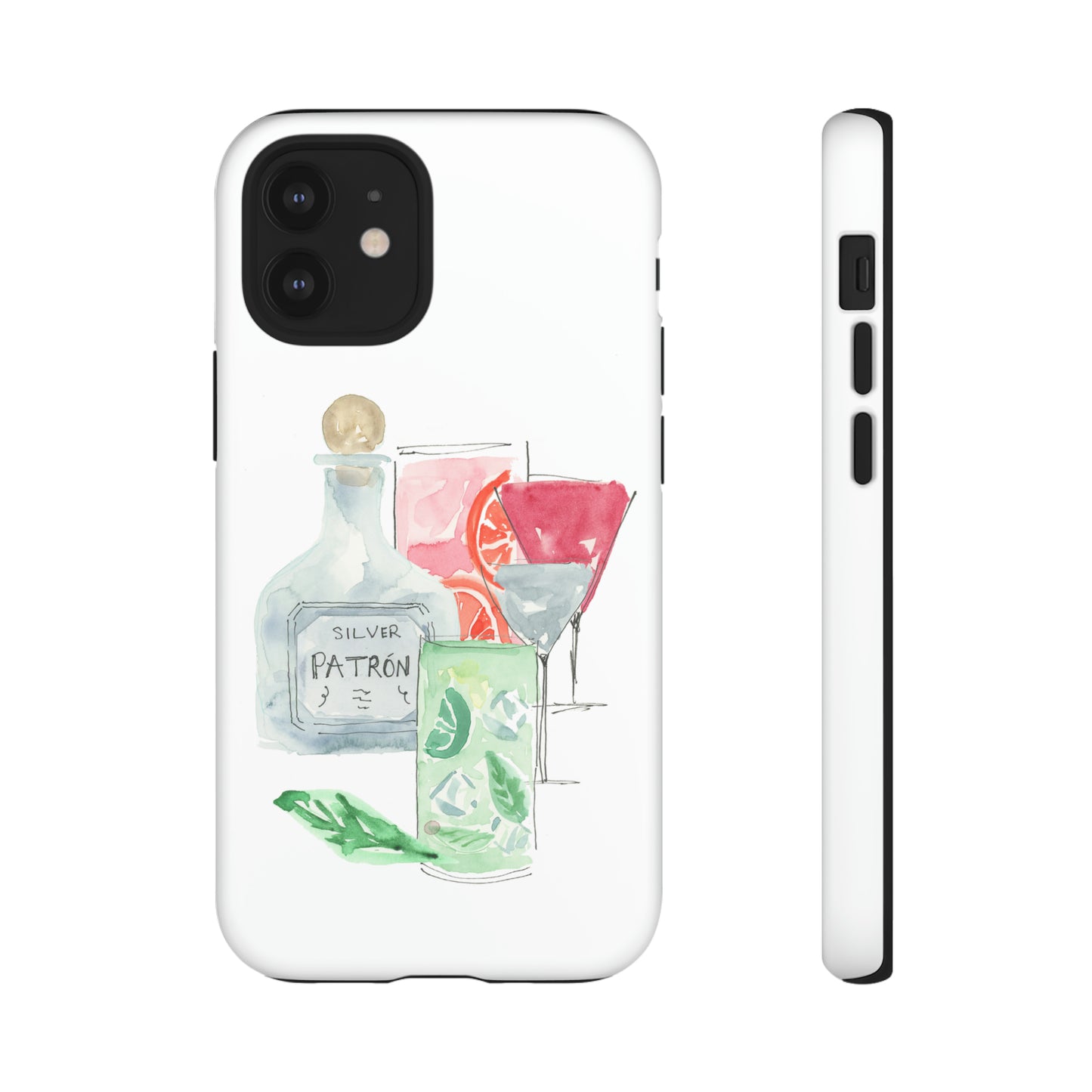 Watercolor Cocktail Time Phone Case: Tough Case