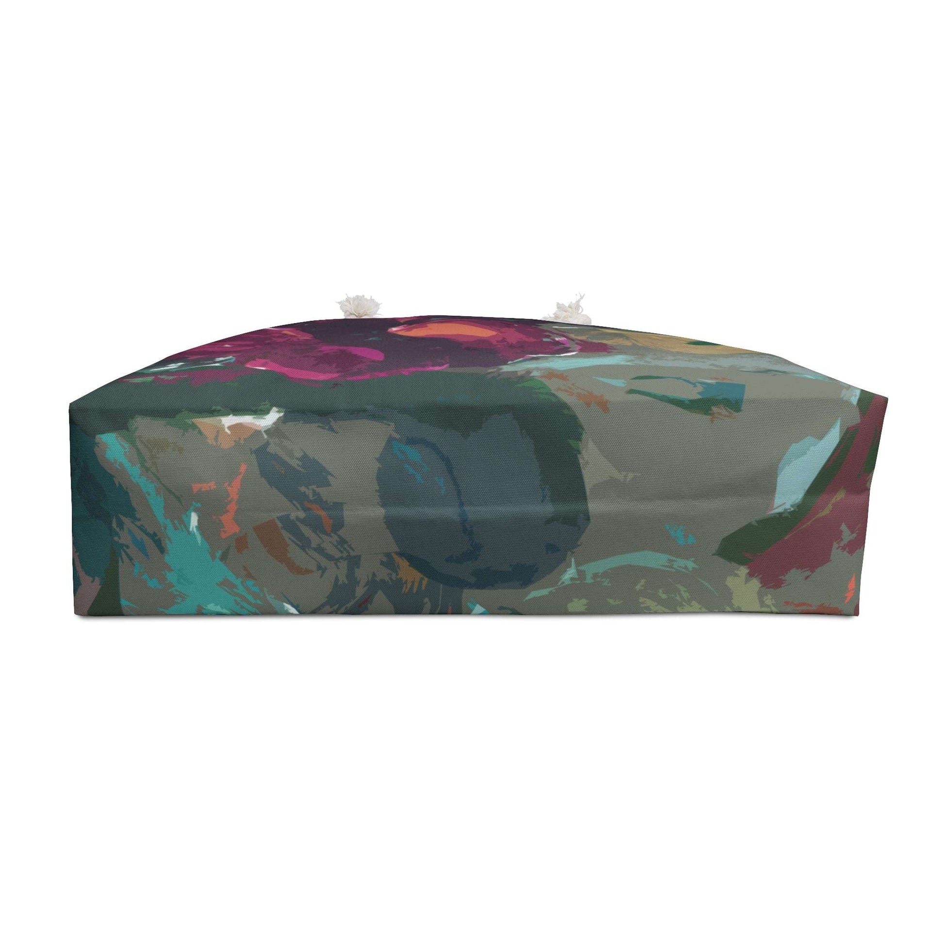 Beautiful Abstract Wine, Teal, Green Weekender Bag